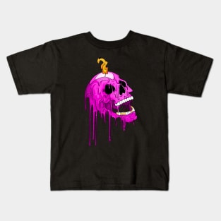 Spellbound Devil Melting Skull Kids T-Shirt